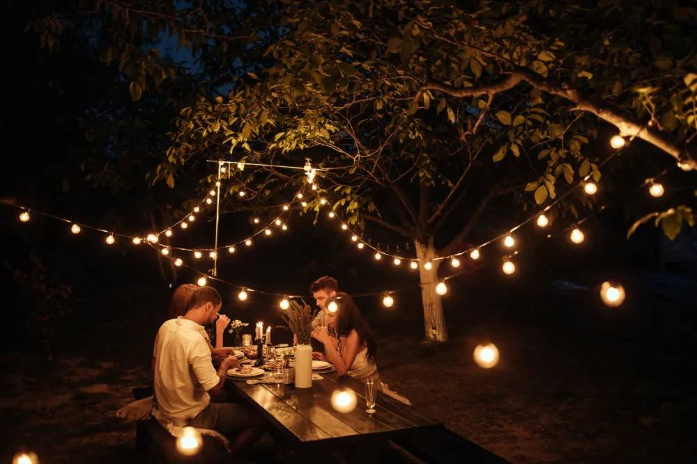 Summer Nights Lit Up With Lights!